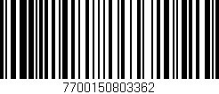 Código de barras (EAN, GTIN, SKU, ISBN): '7700150803362'