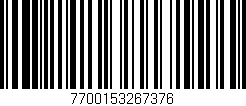 Código de barras (EAN, GTIN, SKU, ISBN): '7700153267376'