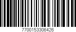 Código de barras (EAN, GTIN, SKU, ISBN): '7700153306426'