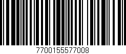 Código de barras (EAN, GTIN, SKU, ISBN): '7700155577008'