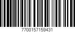 Código de barras (EAN, GTIN, SKU, ISBN): '7700157159431'