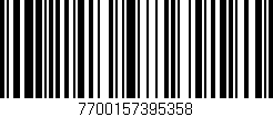 Código de barras (EAN, GTIN, SKU, ISBN): '7700157395358'