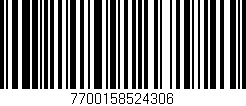 Código de barras (EAN, GTIN, SKU, ISBN): '7700158524306'