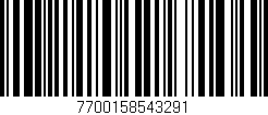 Código de barras (EAN, GTIN, SKU, ISBN): '7700158543291'