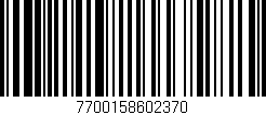Código de barras (EAN, GTIN, SKU, ISBN): '7700158602370'