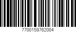 Código de barras (EAN, GTIN, SKU, ISBN): '7700159762004'
