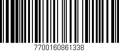 Código de barras (EAN, GTIN, SKU, ISBN): '7700160861338'