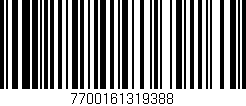Código de barras (EAN, GTIN, SKU, ISBN): '7700161319388'