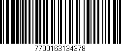 Código de barras (EAN, GTIN, SKU, ISBN): '7700163134378'