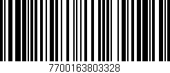 Código de barras (EAN, GTIN, SKU, ISBN): '7700163803328'