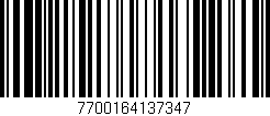 Código de barras (EAN, GTIN, SKU, ISBN): '7700164137347'