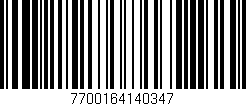 Código de barras (EAN, GTIN, SKU, ISBN): '7700164140347'