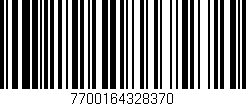 Código de barras (EAN, GTIN, SKU, ISBN): '7700164328370'