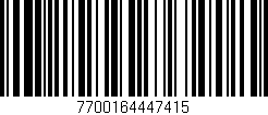 Código de barras (EAN, GTIN, SKU, ISBN): '7700164447415'