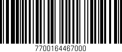 Código de barras (EAN, GTIN, SKU, ISBN): '7700164467000'