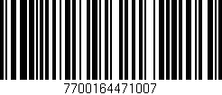 Código de barras (EAN, GTIN, SKU, ISBN): '7700164471007'