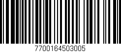 Código de barras (EAN, GTIN, SKU, ISBN): '7700164503005'