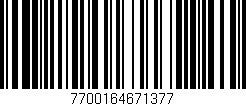 Código de barras (EAN, GTIN, SKU, ISBN): '7700164671377'