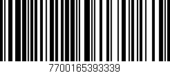 Código de barras (EAN, GTIN, SKU, ISBN): '7700165393339'