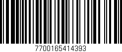 Código de barras (EAN, GTIN, SKU, ISBN): '7700165414393'