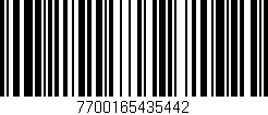 Código de barras (EAN, GTIN, SKU, ISBN): '7700165435442'