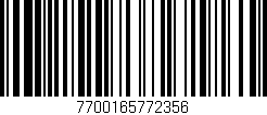 Código de barras (EAN, GTIN, SKU, ISBN): '7700165772356'