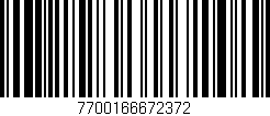 Código de barras (EAN, GTIN, SKU, ISBN): '7700166672372'