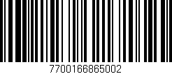 Código de barras (EAN, GTIN, SKU, ISBN): '7700166865002'