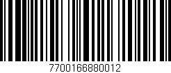 Código de barras (EAN, GTIN, SKU, ISBN): '7700166880012'
