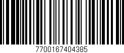Código de barras (EAN, GTIN, SKU, ISBN): '7700167404385'