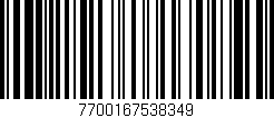 Código de barras (EAN, GTIN, SKU, ISBN): '7700167538349'