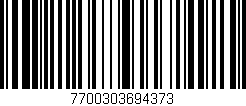 Código de barras (EAN, GTIN, SKU, ISBN): '7700303694373'