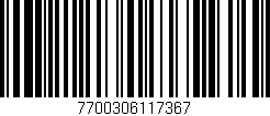 Código de barras (EAN, GTIN, SKU, ISBN): '7700306117367'