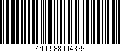 Código de barras (EAN, GTIN, SKU, ISBN): '7700588004379'