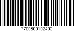 Código de barras (EAN, GTIN, SKU, ISBN): '7700588102433'