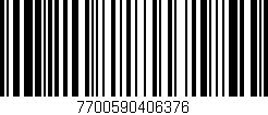 Código de barras (EAN, GTIN, SKU, ISBN): '7700590406376'