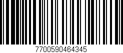 Código de barras (EAN, GTIN, SKU, ISBN): '7700590464345'