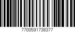 Código de barras (EAN, GTIN, SKU, ISBN): '7700591738377'