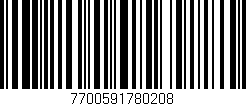 Código de barras (EAN, GTIN, SKU, ISBN): '7700591780208'