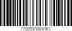Código de barras (EAN, GTIN, SKU, ISBN): '7700593964361'