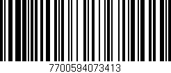 Código de barras (EAN, GTIN, SKU, ISBN): '7700594073413'