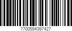 Código de barras (EAN, GTIN, SKU, ISBN): '7700594397427'