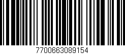 Código de barras (EAN, GTIN, SKU, ISBN): '7700663089154'