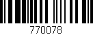 Código de barras (EAN, GTIN, SKU, ISBN): '770078'