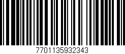 Código de barras (EAN, GTIN, SKU, ISBN): '7701135932343'