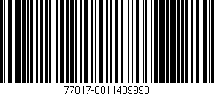 Código de barras (EAN, GTIN, SKU, ISBN): '77017-0011409990'