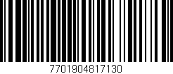 Código de barras (EAN, GTIN, SKU, ISBN): '7701904817130'