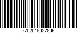 Código de barras (EAN, GTIN, SKU, ISBN): '7702018037896'