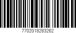 Código de barras (EAN, GTIN, SKU, ISBN): '7702018283262'