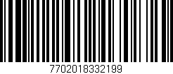 Código de barras (EAN, GTIN, SKU, ISBN): '7702018332199'